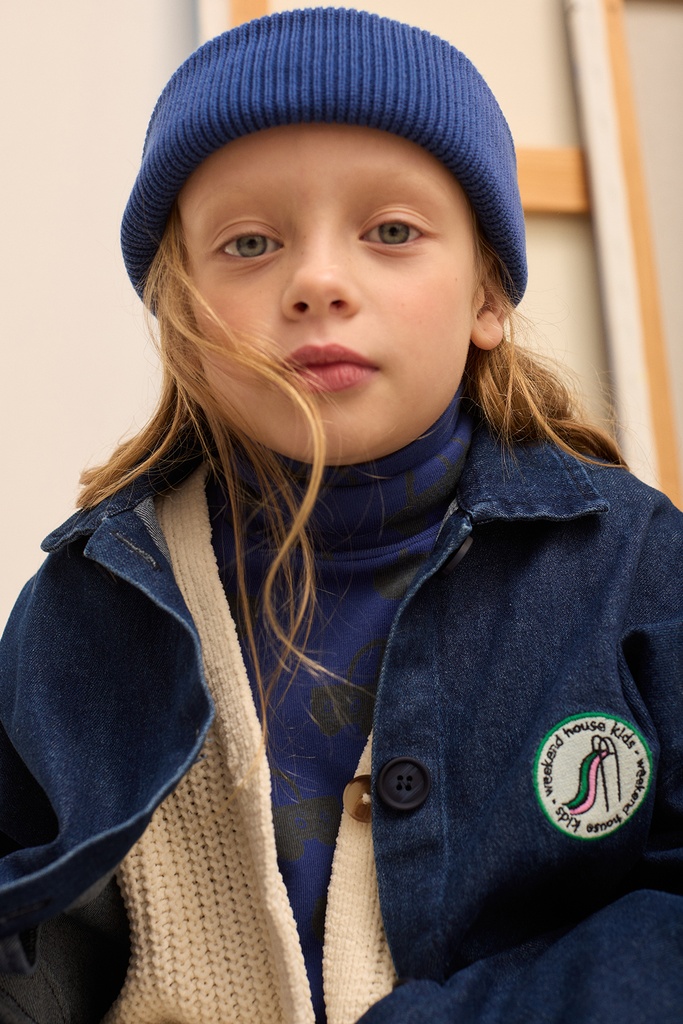 Weekend House Kids - Cars all over fleeced turtle neck (Dark blue) - 2 - Babette Oostduinkerke