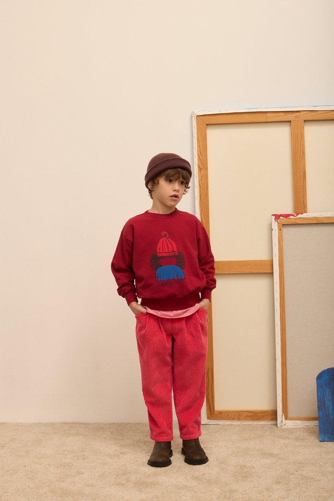 Weekend House Kids - Messy hair sweatshirt (Granate) - 1 - Babette Oostduinkerke