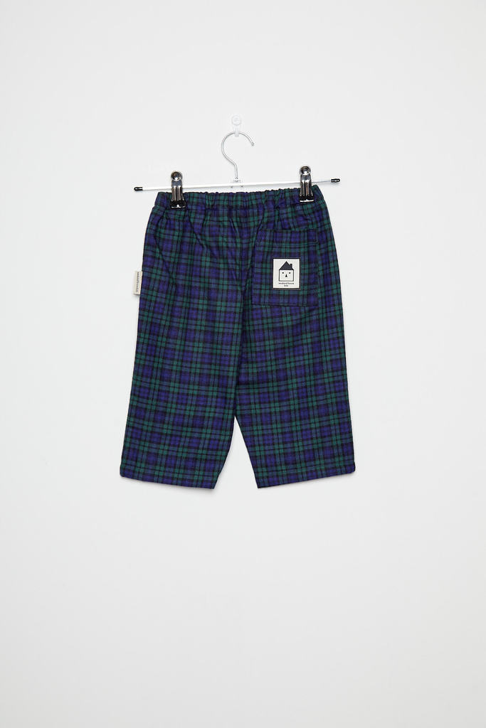 Weekend House Kids - Checkered popelin baby pants (Blue) - 1 - Babette Oostduinkerke