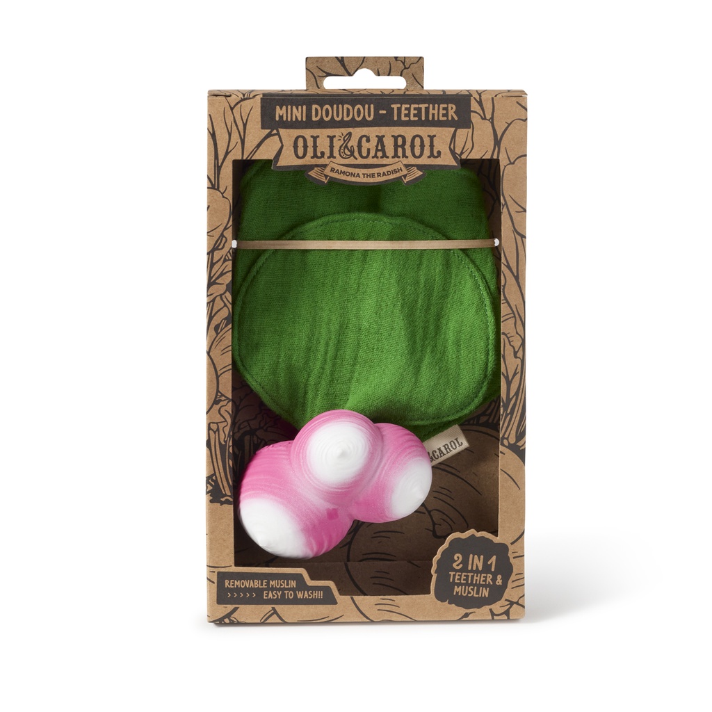 Oli&Carol - Ramona the radish mini doudou-teether