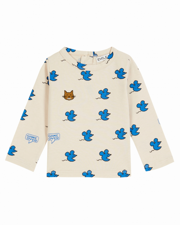 Emile et Ida - T-shirt - Souris plage