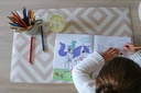 Eeveve - Placemats (2stuks) - Modern blocks / desert sand