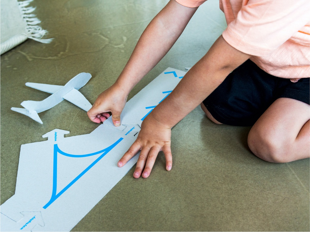 Runway - recycled cardboard toy road