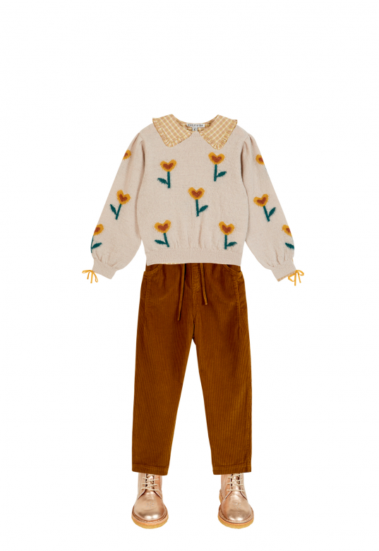 Emile et Ida - Pullover -  Grege coeur intarsia