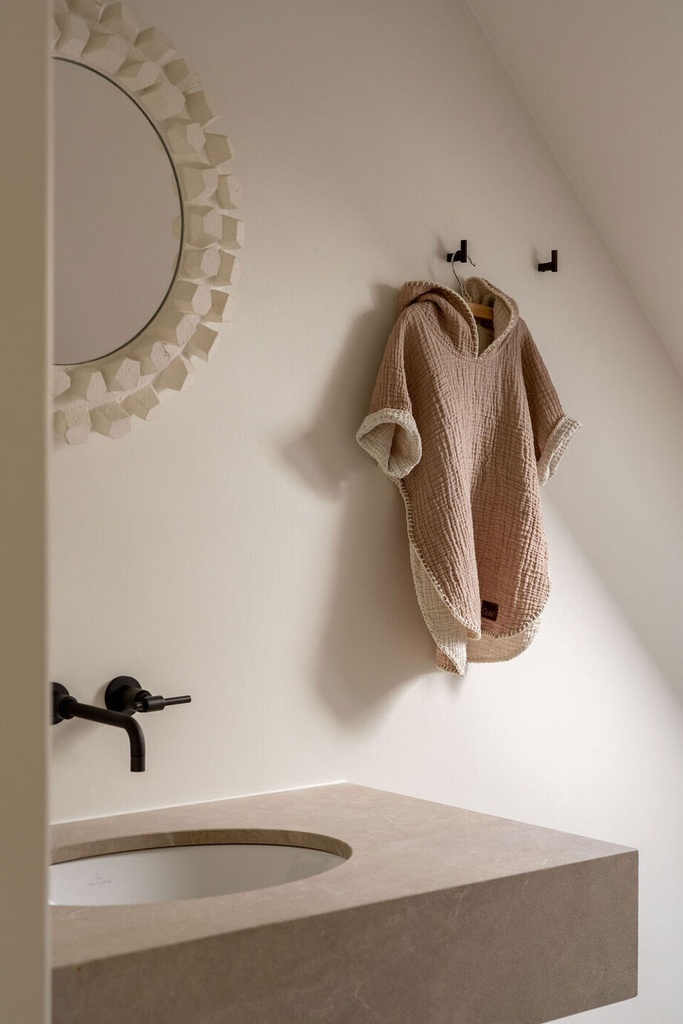 Quax - Natural poncho kids - Koraal (18m / 3y)