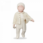 1+ In the family - Pim Overall w/feet - Ecru