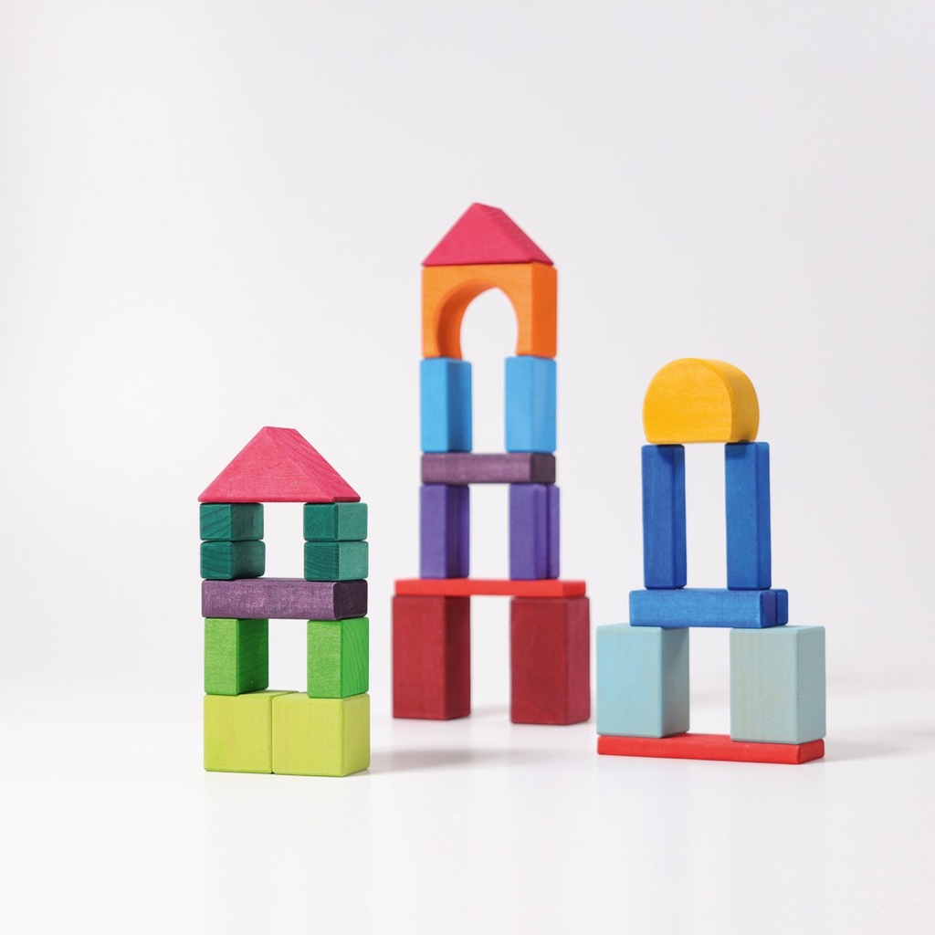 Grimms - 30 gekleurde houten blokken
