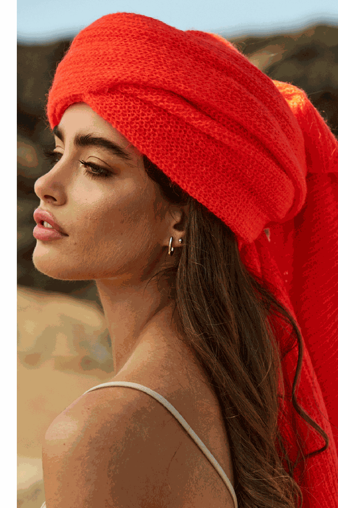 Leselles - Sjaal Jille - Neon orange