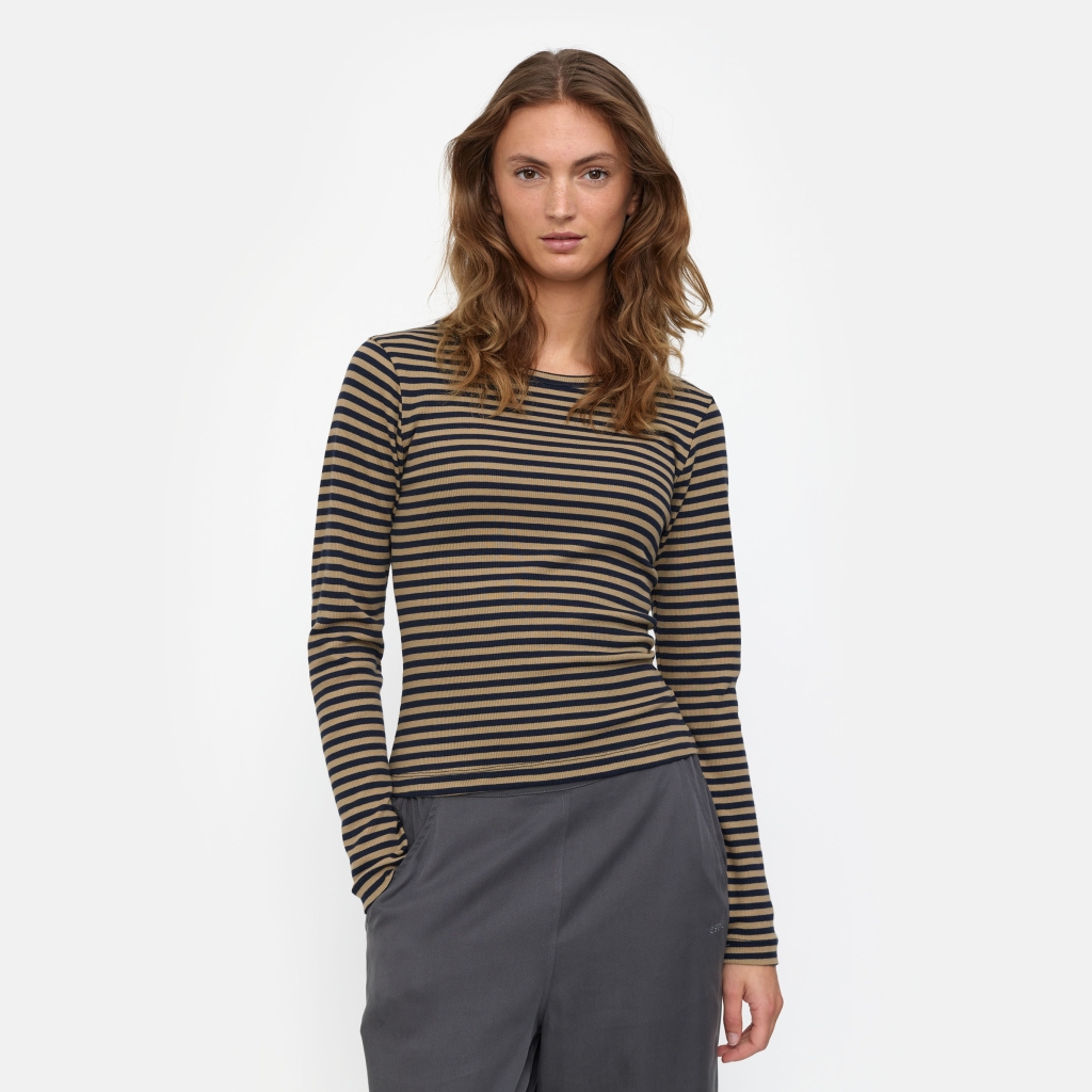 Esmé Studios - Blossom Stripe LS Top