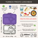 Yumbox - Presto RVS leakproof bento box - Lavender