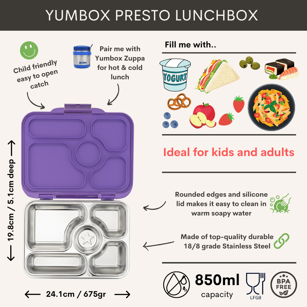 Yumbox - Presto RVS leakproof bento box - Blauw