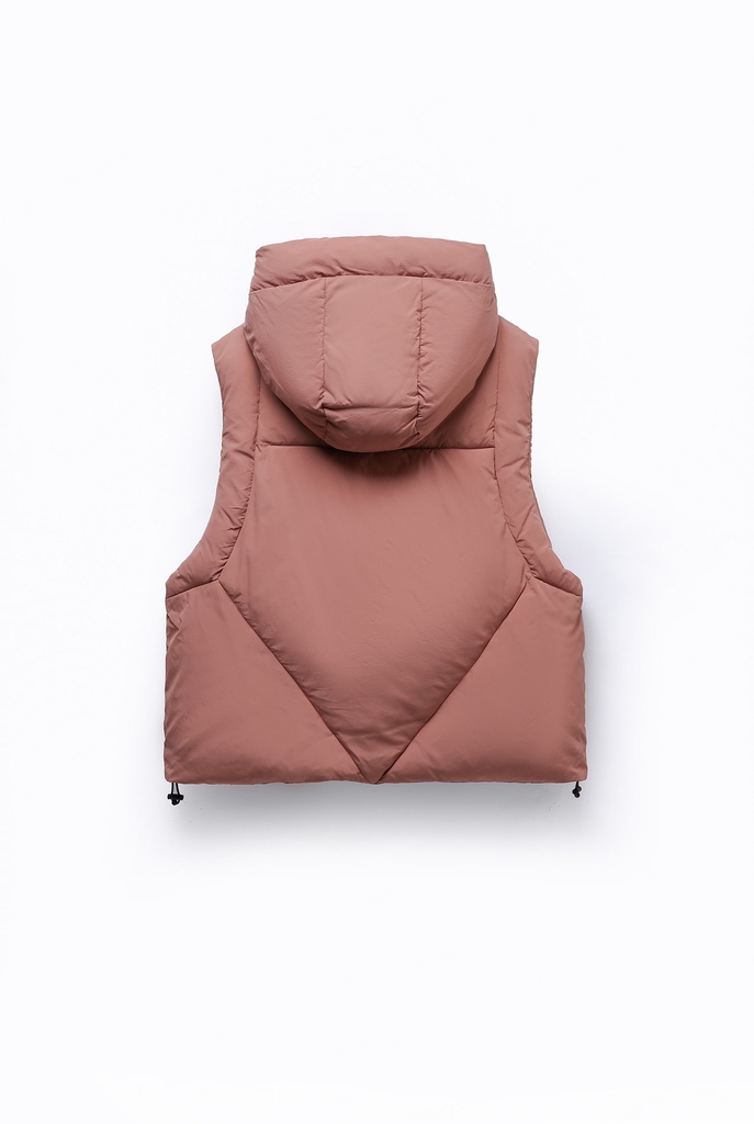 Embassy of Bricks and Logs - Andora Puffer vest - Shadow rose