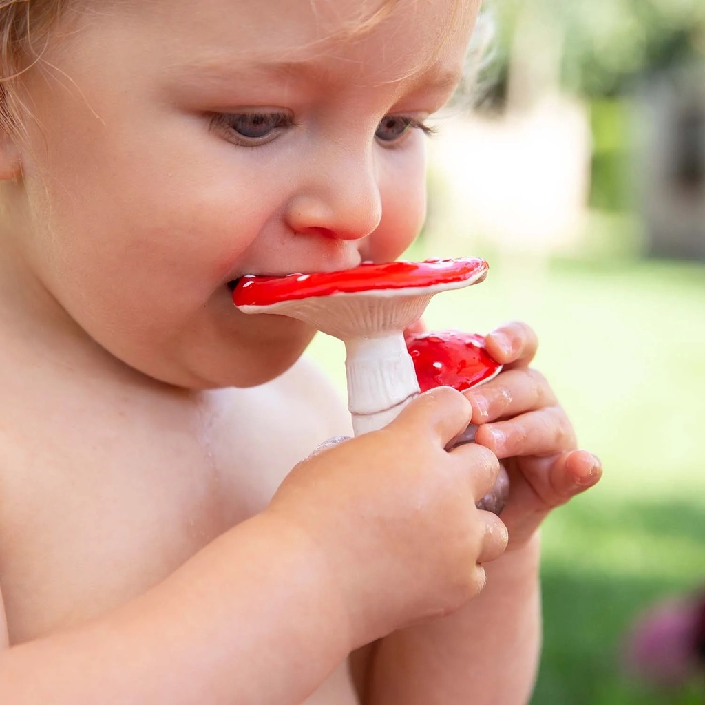 Oli&Carol - Spot the Mushroom Baby Teether