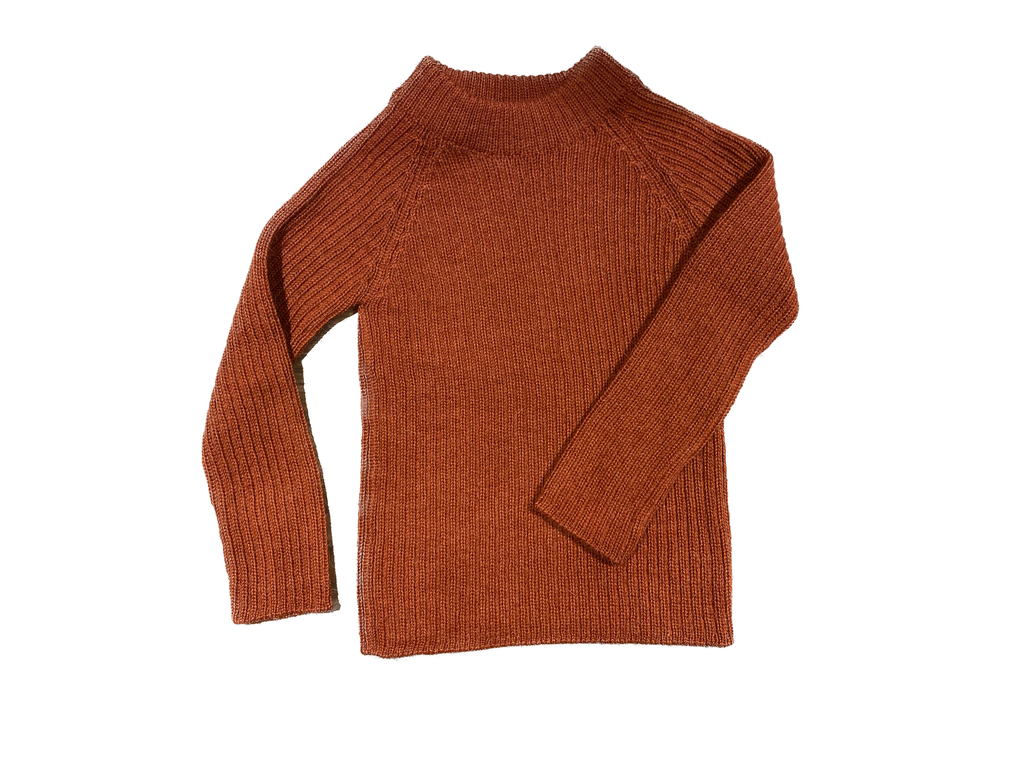 Esencia - Joe rib sweater - Brickred