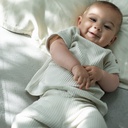 Bourrache ribbed T-shirt - Almond milk