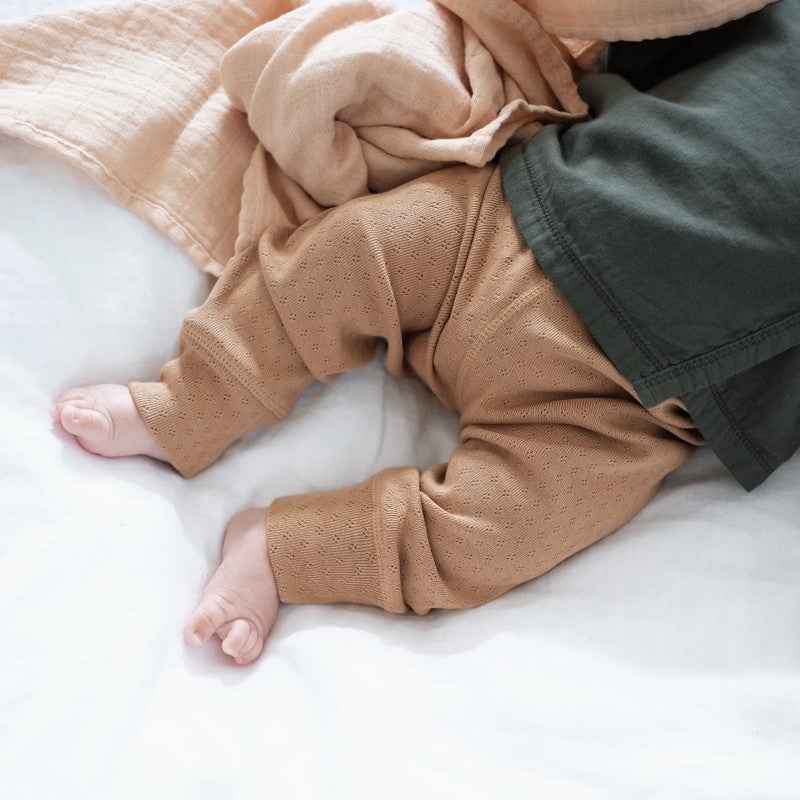 Basilic openwork leggings - Indian tan