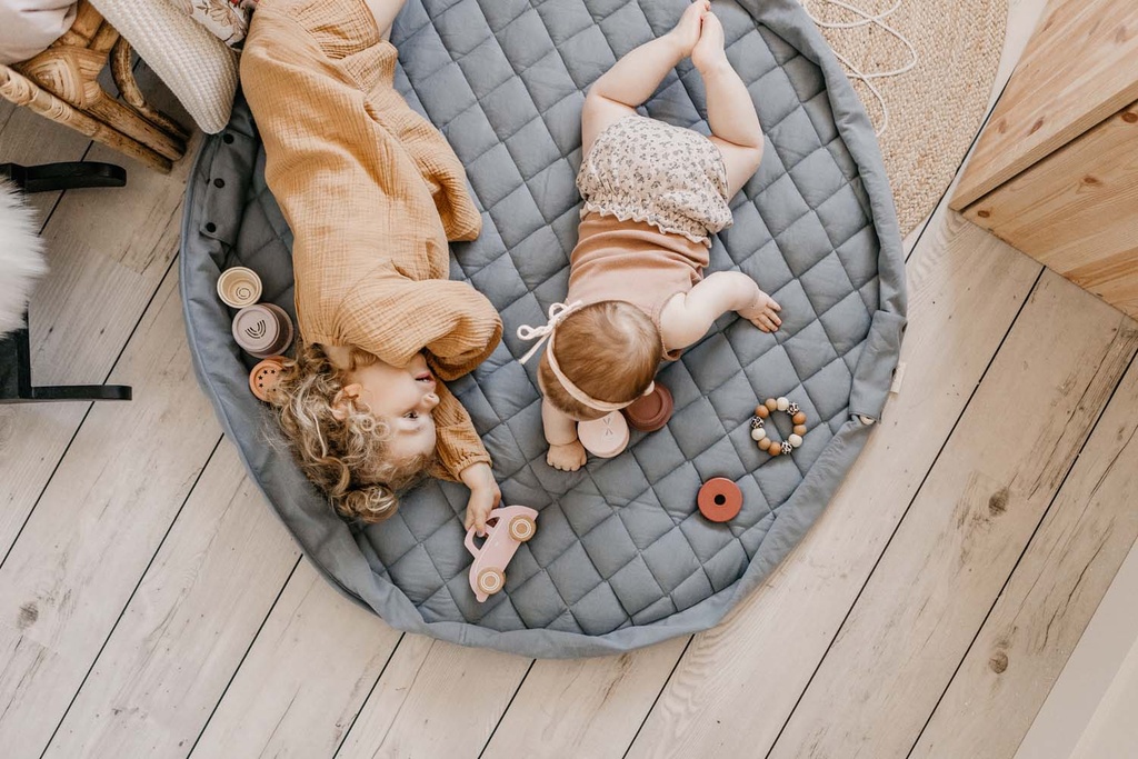 Play&go - Dusty blue organic babymat - 3 - Babette Oostduinkerke