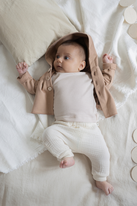 1+ In the family - Paolo hood jacket - Clay