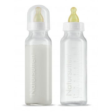 Natursutten - Set van twee glazen drinkflessen 240 ml