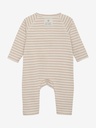 HUTTEliHUT - Playsuit LS Striped Rib - Rose