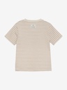 HUTTEliHUT - T-Shirt SS Striped Rib - Rose