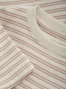 HUTTEliHUT - T-Shirt SS Striped Rib - Rose