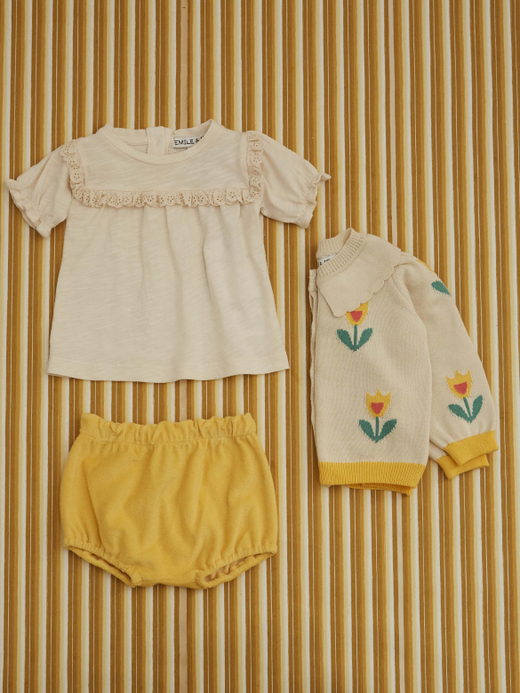 Emile et Ida - Baby Cardigan - Tulipe