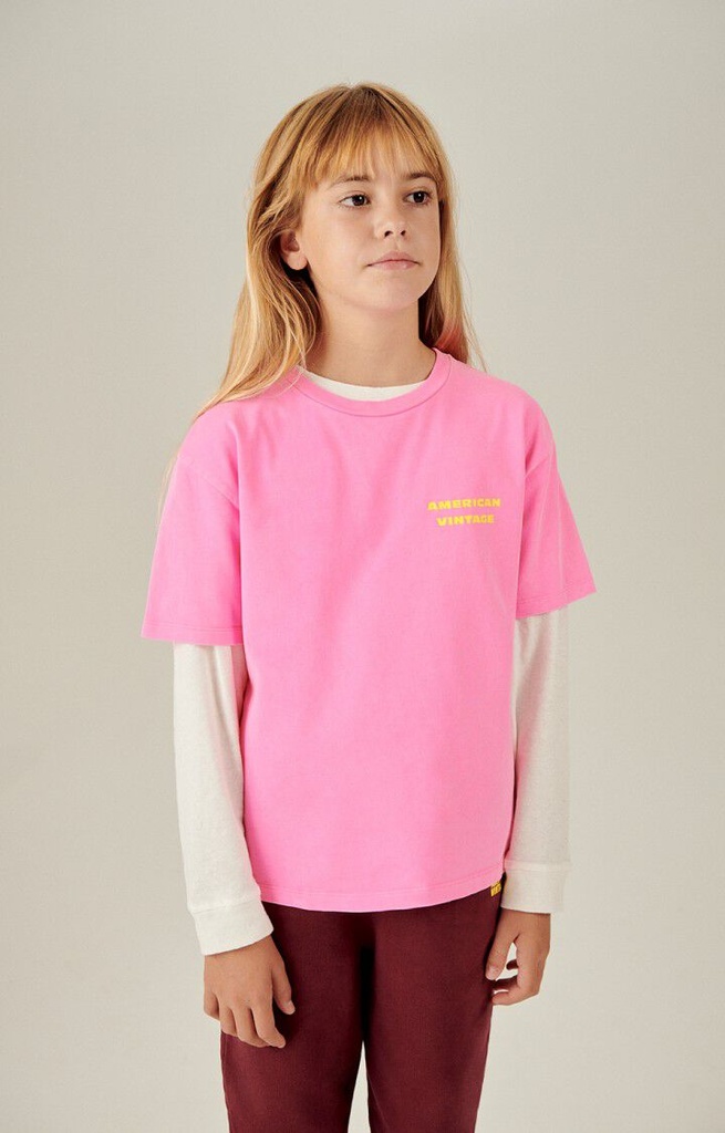 American Vintage - Fizvalley T-Shirt - Rose fluo