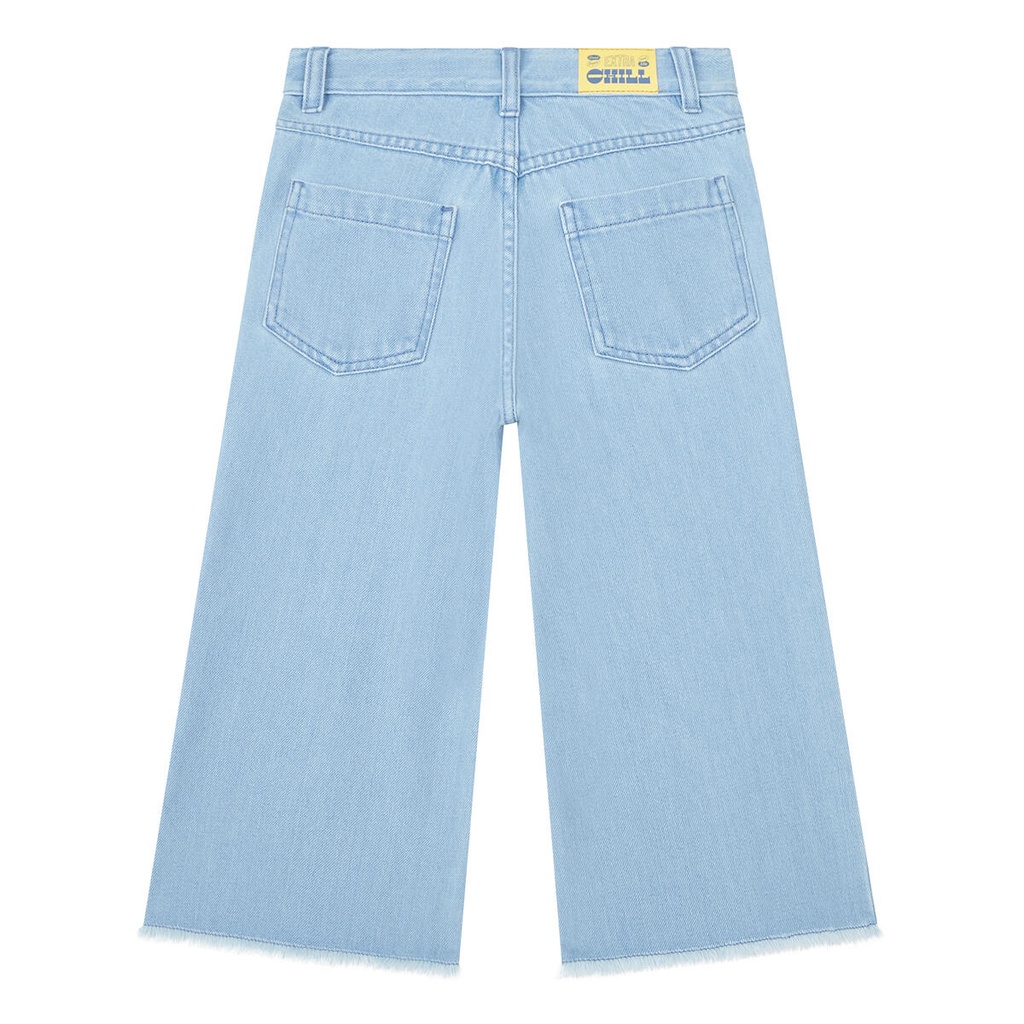 Hundred Pieces - Flared denim West - Bleached blue 