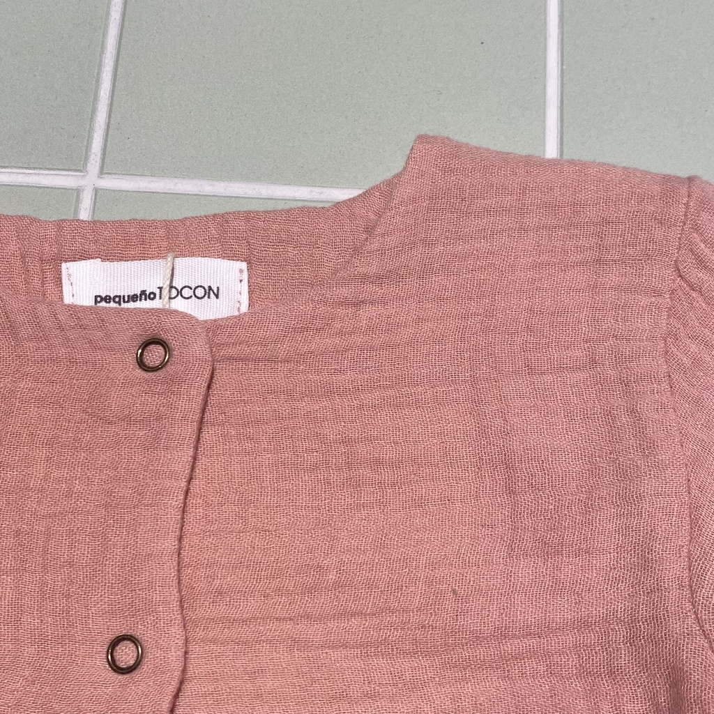 Pequeño Tocon - Baby cardigan old - Pink