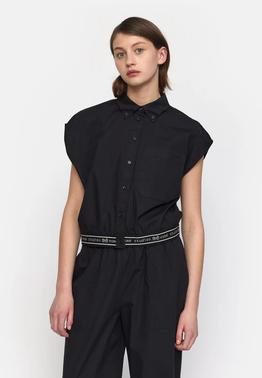 Esmé Studios - Calla Cropped Shirt 
