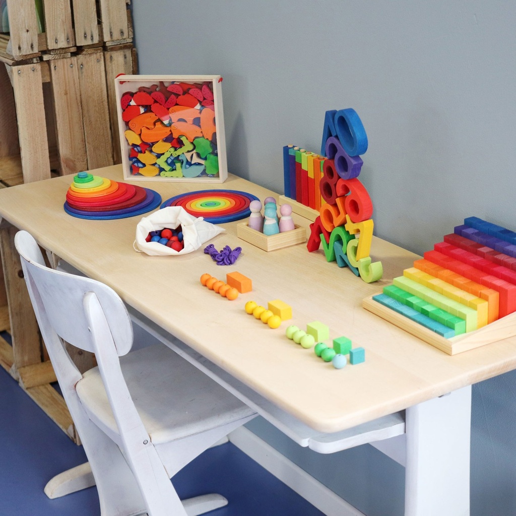 Grimms - Houten kralen - Regenboog - 2 - Babette Oostduinkerke