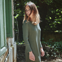 Orchidée dress madame - Forest green