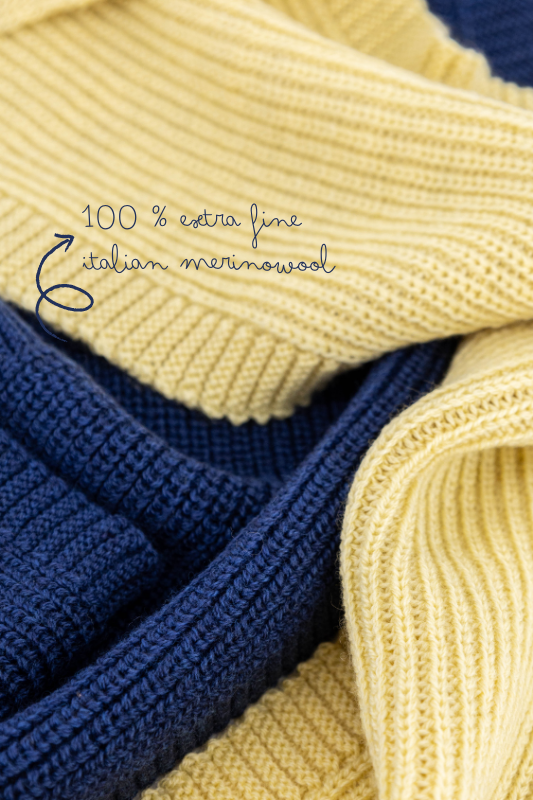 Hvid scarf Gustave - 1 - Babette Oostduinkerke