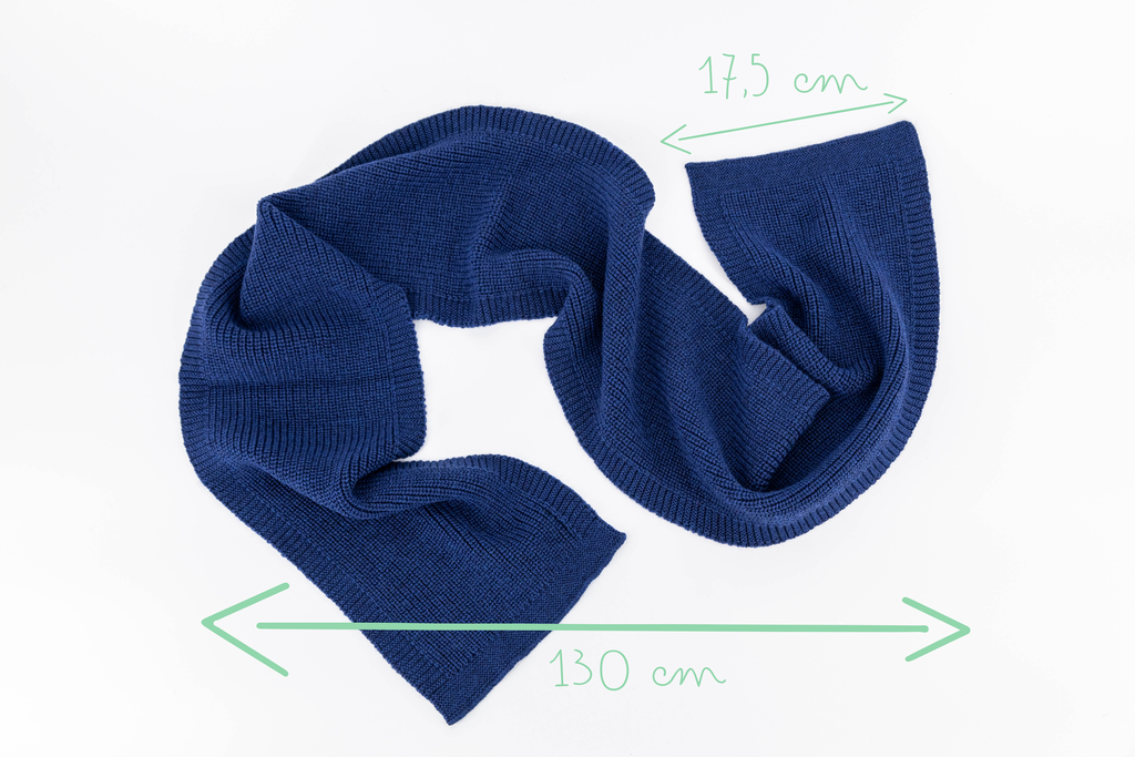 Hvid scarf Gustave - 2 - Babette Oostduinkerke