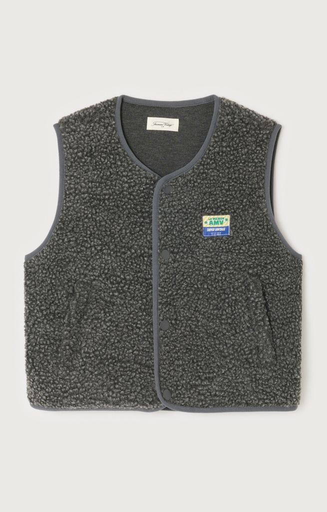 American Vintage - Hoktown vest zonder mouw (knoopsluiting) 