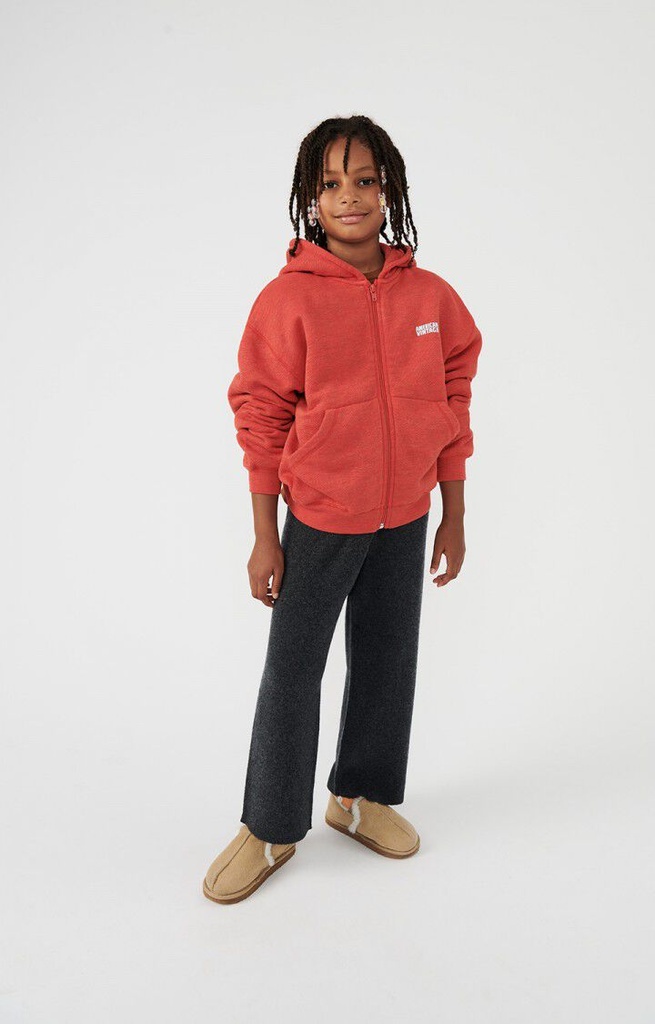 American Vintage - Doven sweater met kap - Chili pepper