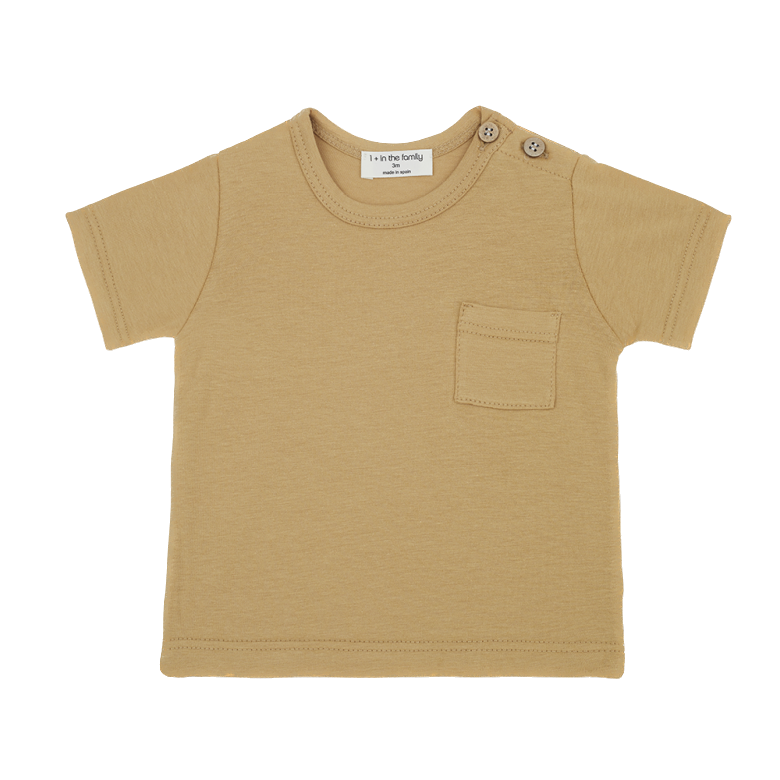 1+ In the family - Leon short sleeve t-shirt - Havana