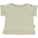 Bourrache ribbed T-shirt - Almond milk