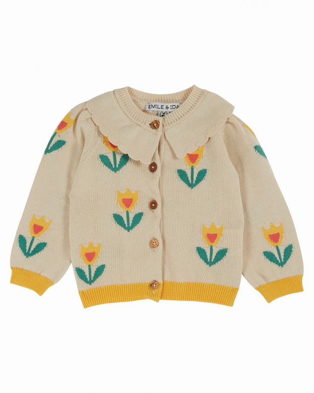 Emile et Ida - Baby Cardigan - Tulipe
