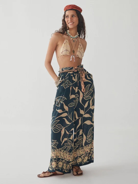 Maison Hotel - Tess Pant - Angaga Blue (M)