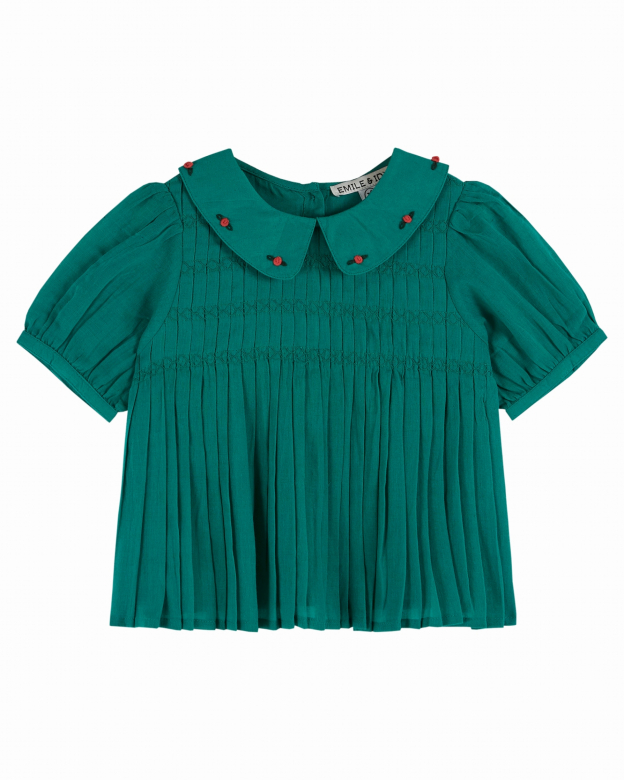 Emile et Ida - Blouse smockee - Haricot