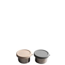 AYA & IDA - Snack Container - Dark Gray/Cream Beige - 100ml