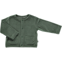 Poudre Organic - Vest manioc velours - Forest green