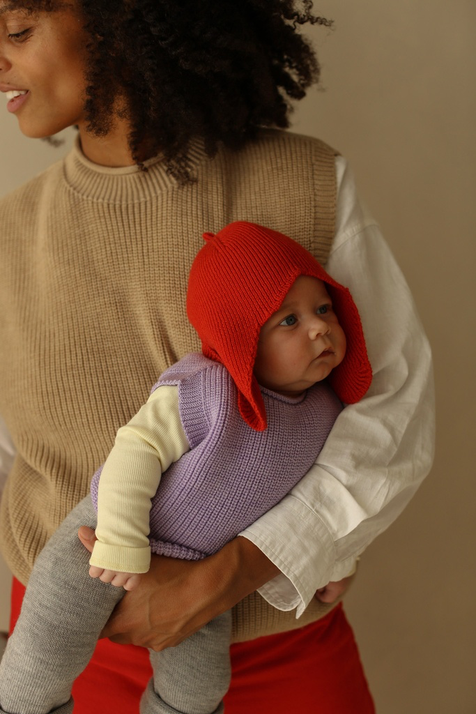 Hvid earflap hat Irma