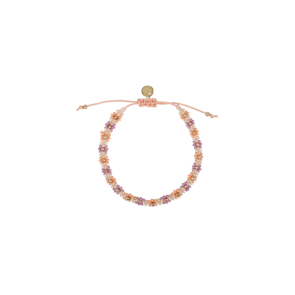 Jenest - Armband violet purple coral orange 