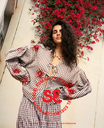 Sissel Edelbo - Nanette Top in Brown Checks