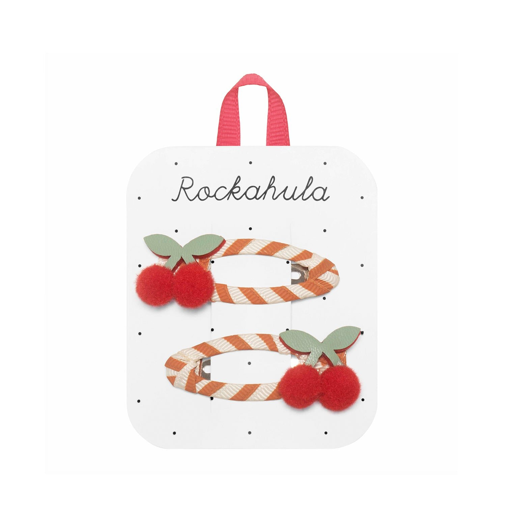 Rockahula - Stripy cherry clips