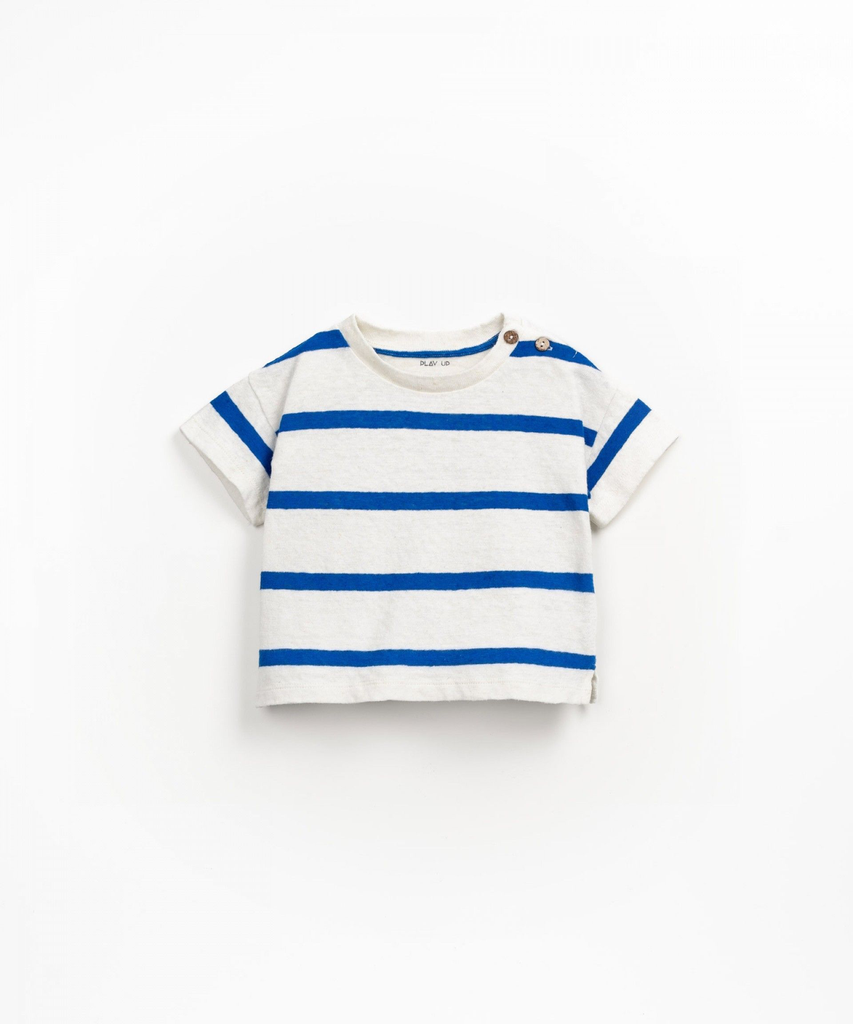 Play Up - Striped jersey t-shirt 1AQ11052