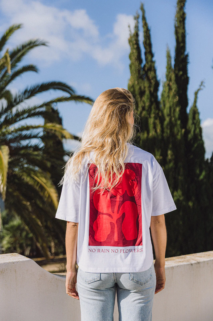 Ln - No Rain No Flowers T-shirt (XS - 34, Heavenly Yellow)